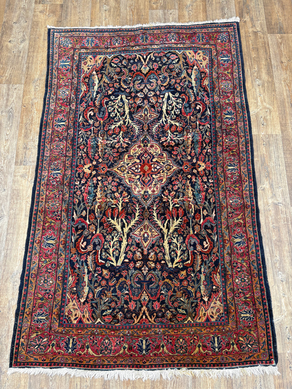 Antique Sarouk - 4'3" x 6'4"