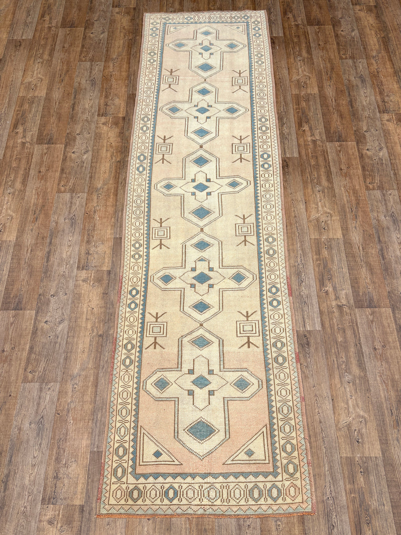 Vintage Oushak Runner - 3'4" x 11'9"