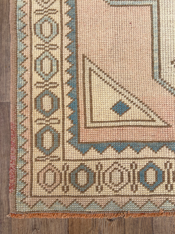 Vintage Oushak Runner - 3'4" x 11'9"