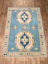 Vintage Oushak - 6'4" x 8'11"