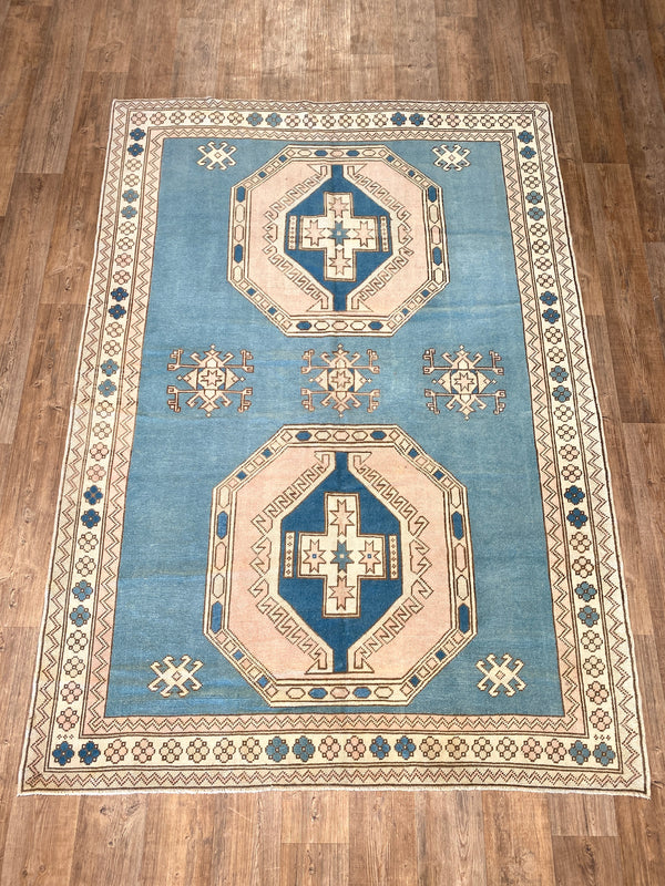 Vintage Oushak - 6'4" x 8'11"