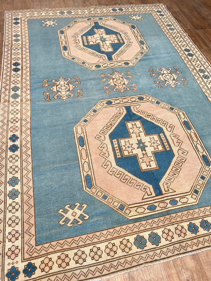 Vintage Oushak - 6'4" x 8'11"