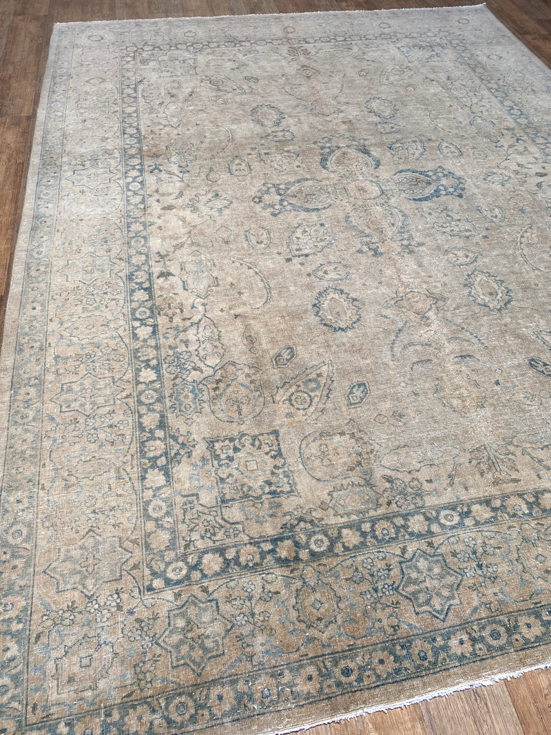 Antique Tabriz - 9'1" x 11'11"