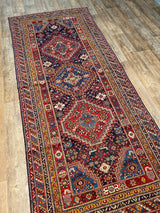 Antique NW Persian Runner - 4' x 11'