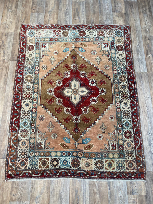 Vintage Oushak - 5' x 6'7"