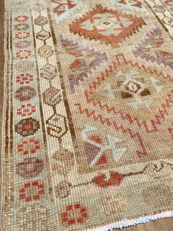 Vintage Oushak Runner - 3' x 12'6"