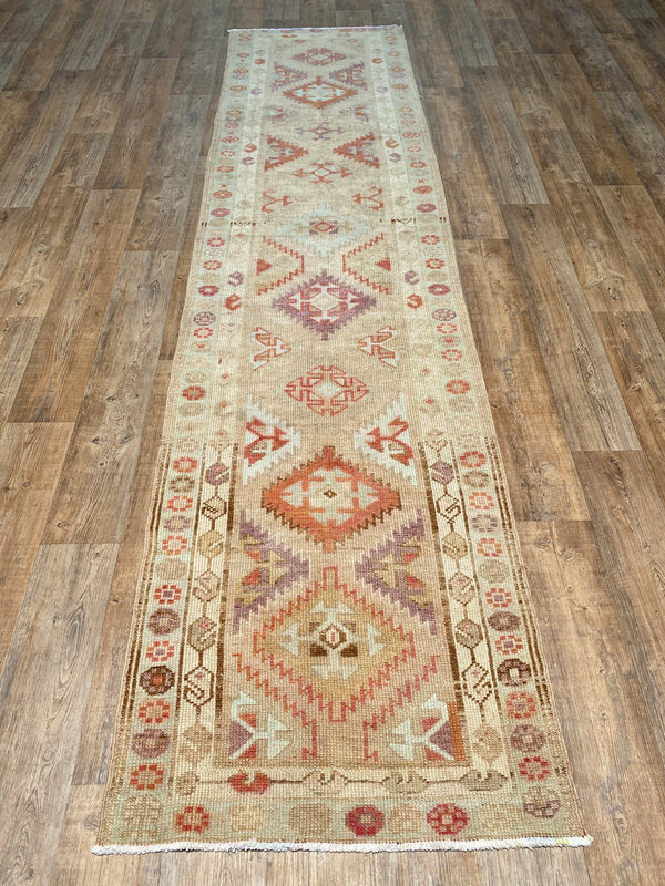 Vintage Oushak Runner - 3' x 12'6"