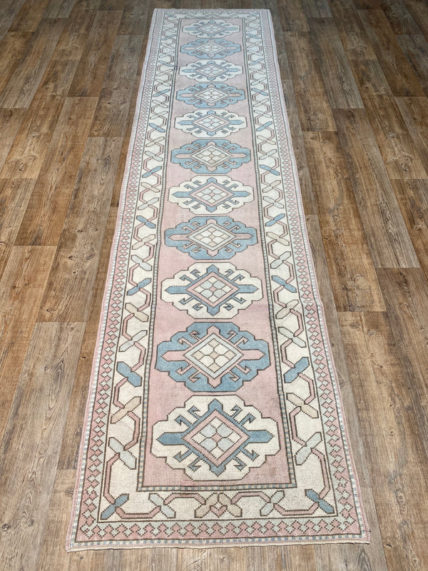 Vintage Oushak Runner - 2'11" x 11'8"