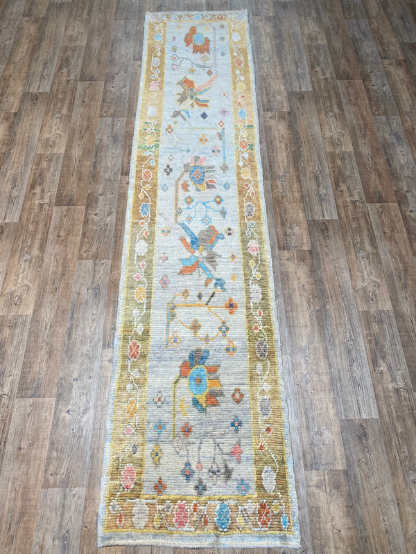 Vintage Oushak Runner - 2'11" x 13'