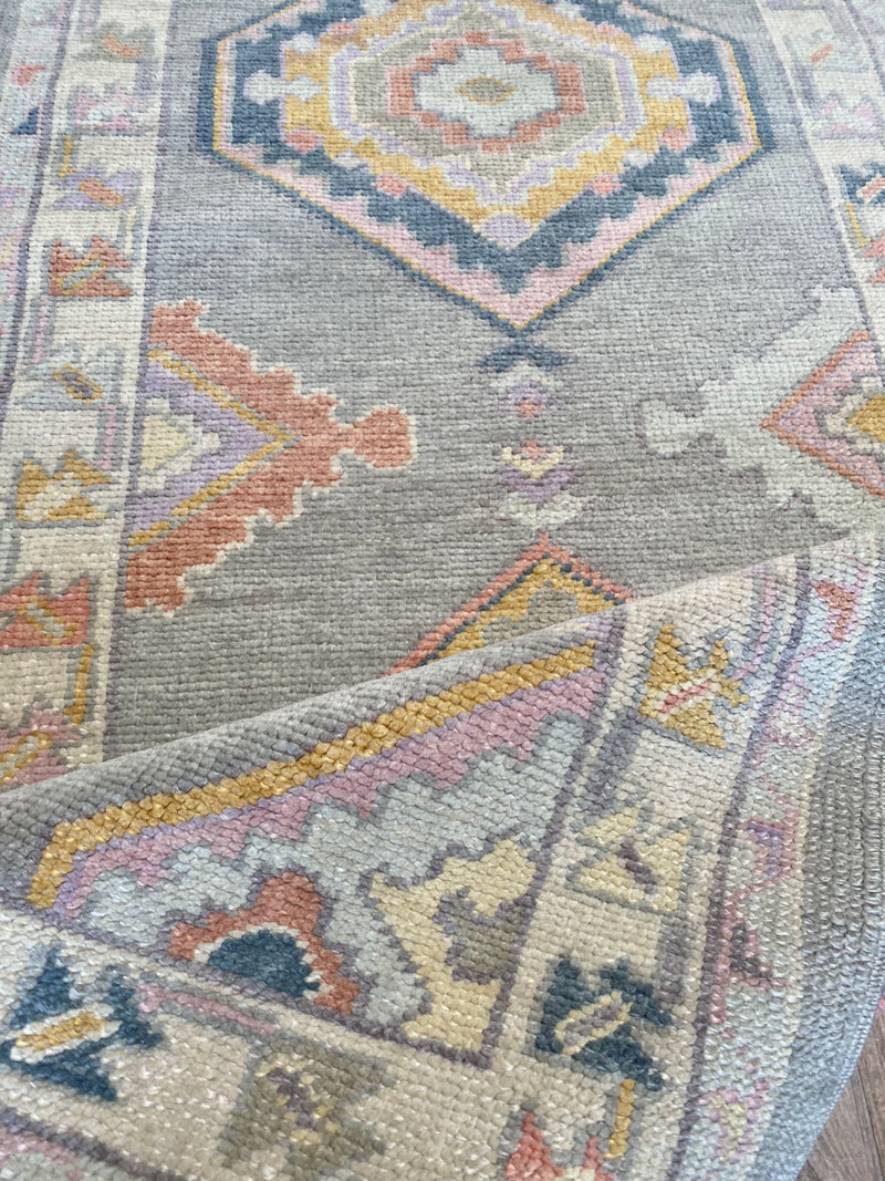 Vintage Oushak Runner - 3' x 9'2"